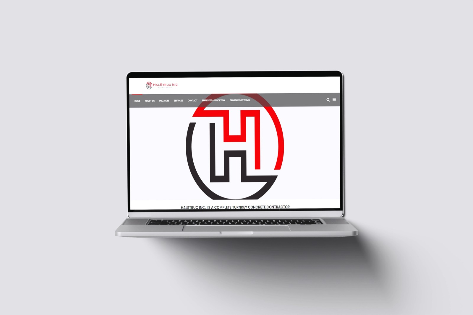 Halstruc, Inc website mockup