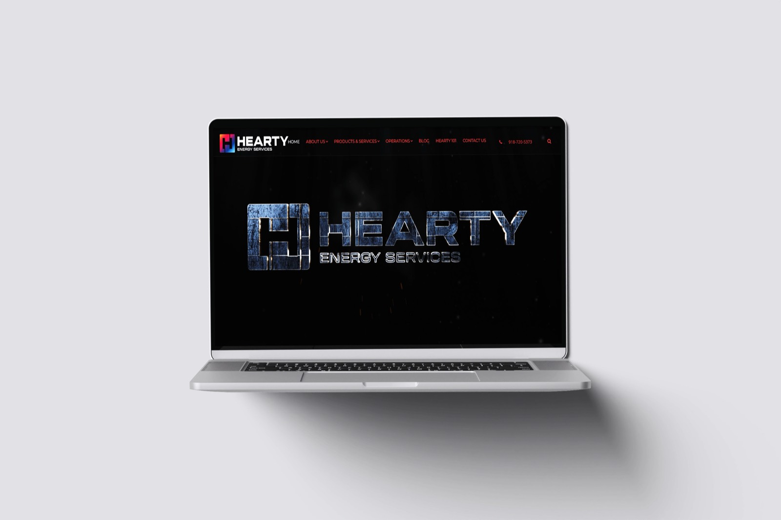 Hearty Energy Services website mockup
