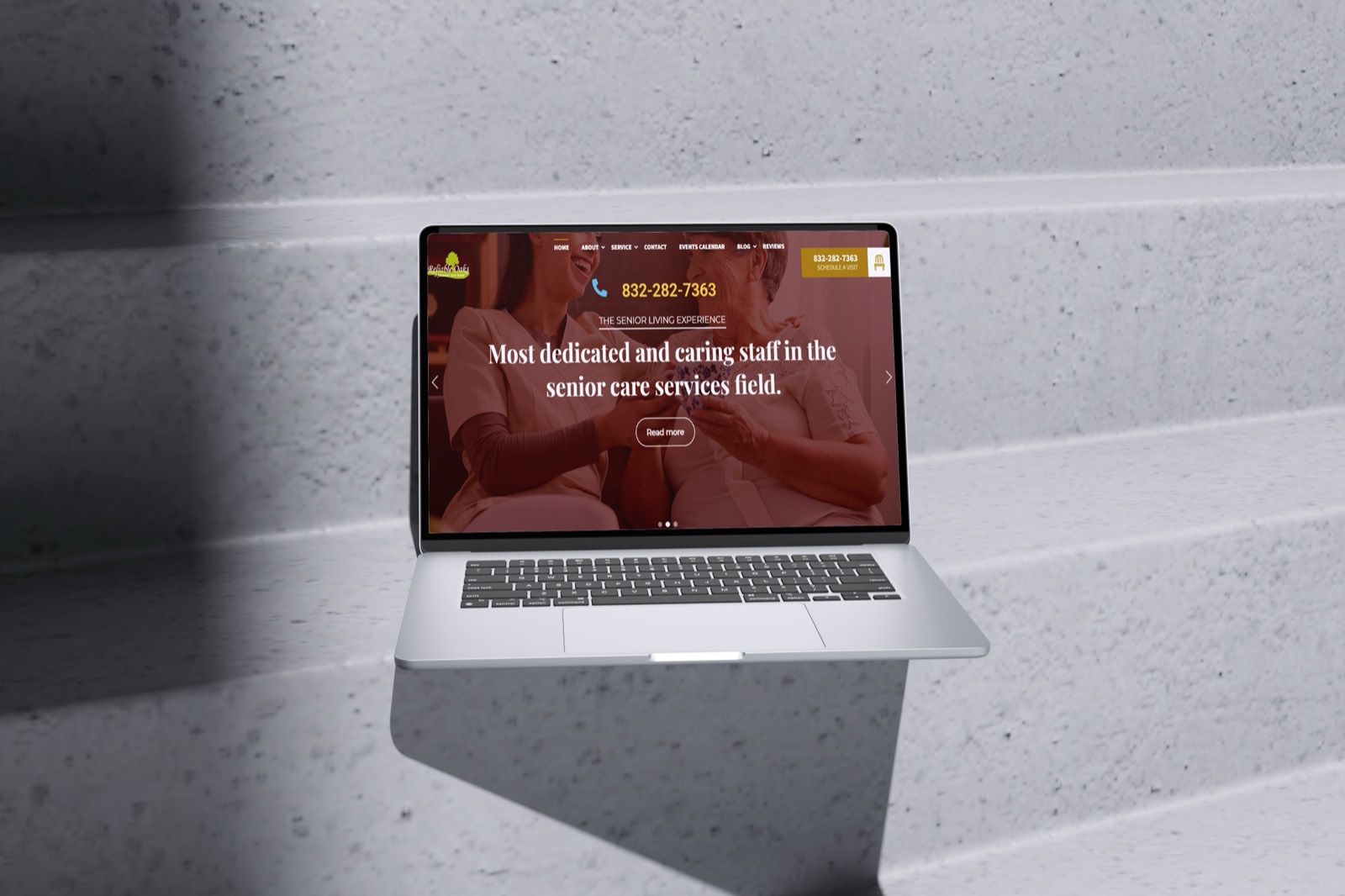 Reliable Oaks website mockup