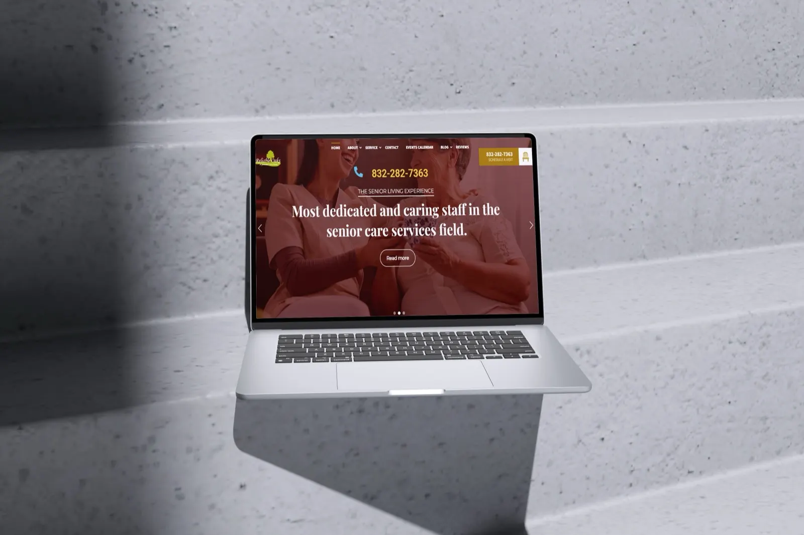 Reliable Oaks website mockup