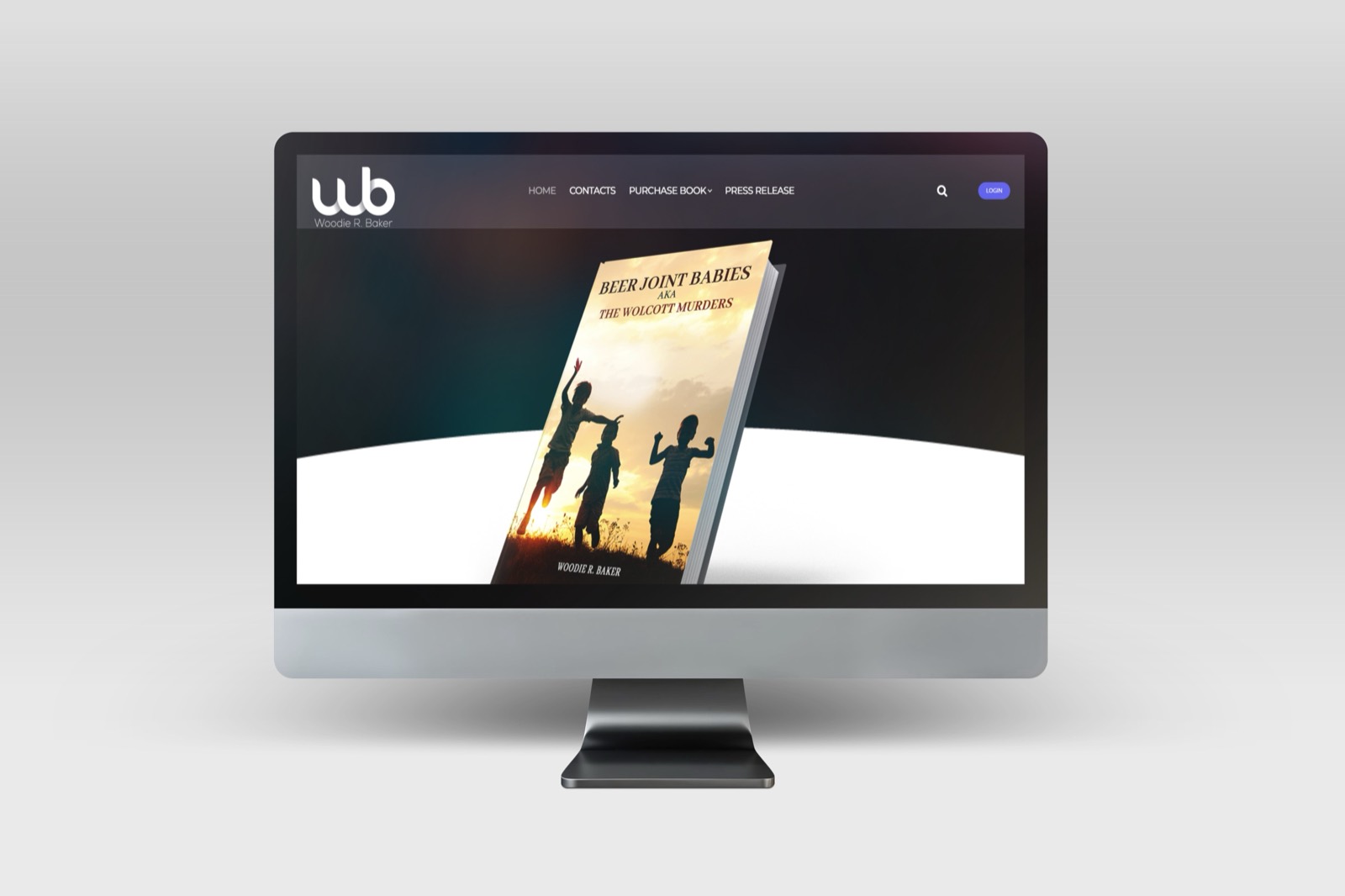 Woodie Baker website mockup