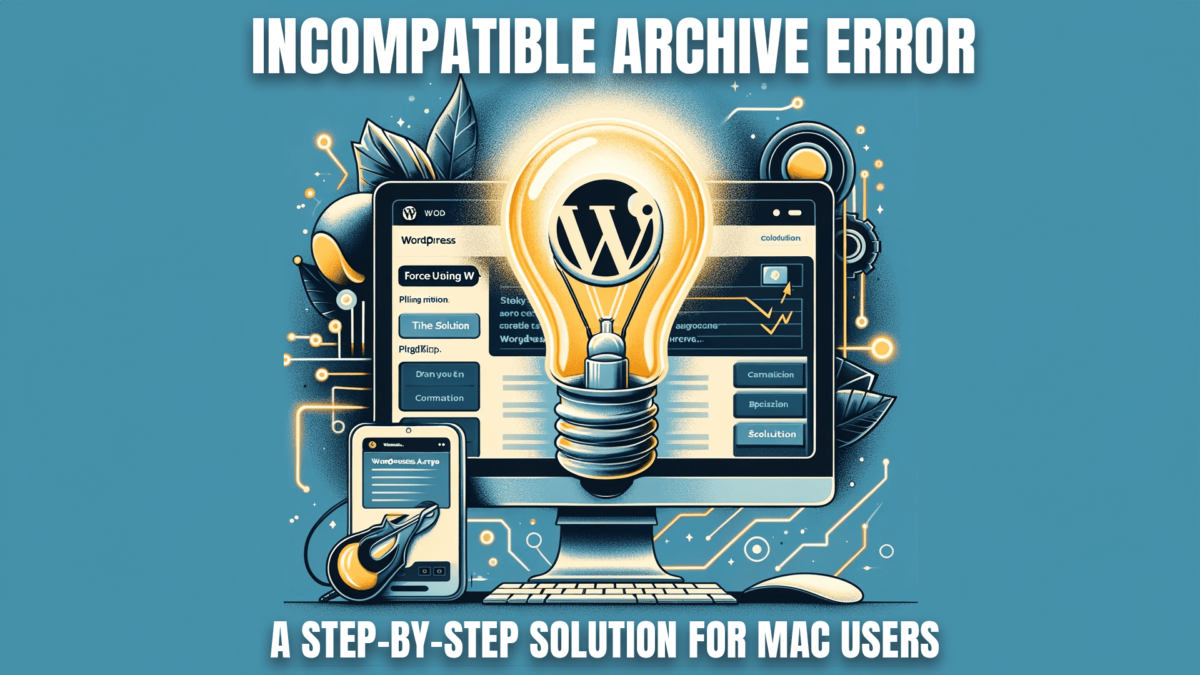 How to Fix the Incompatible Archive Error in WordPress for Mac OS Users: A Step-by-Step Guide